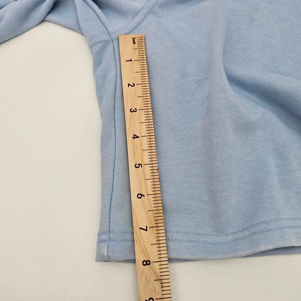 B by Brooks Brothers Boys Knit Shorts Drawstring Acid Wash Light Blue Size 16Y‎